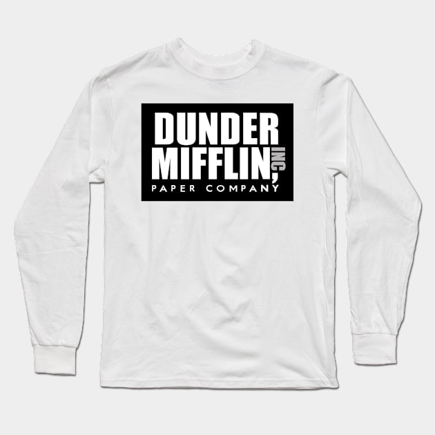 DUNDER MIFFLIN THE OFFICE Long Sleeve T-Shirt by Super Supper